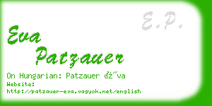 eva patzauer business card